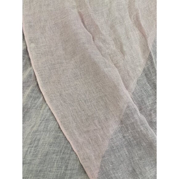 Light Pink & Gray Two-Tone Lightweight Fringed Scarf Wrap - Picture 3 of 4